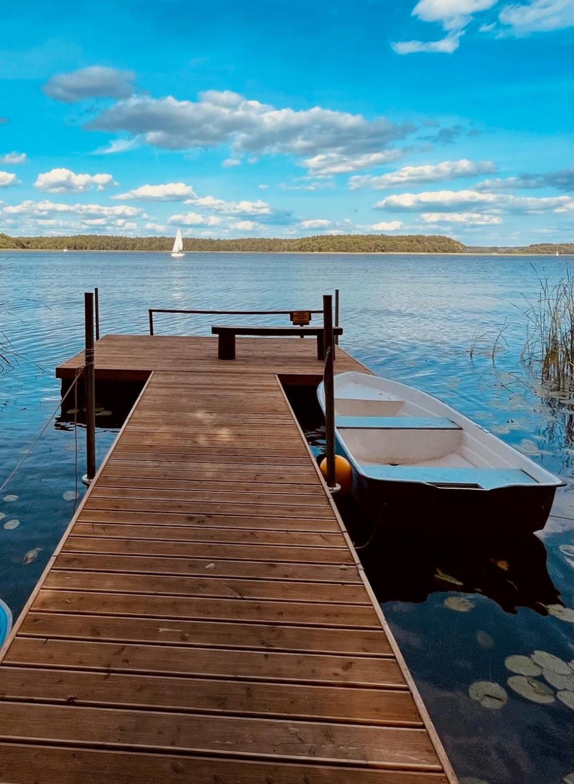 Dom Nad Jeziorem Mazury Pomost Segment 2 Gizycko Bagian luar foto